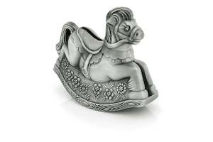 Pewter Rocking Horse Money Box