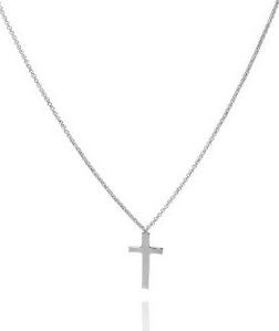 Amen Cross Necklace - Silver