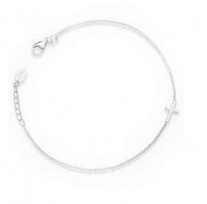 Amen Single Cross Bracelet - Silver