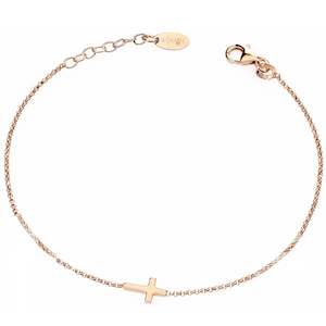 Amen Heart & Crosses Bracelet - Rose