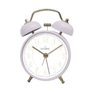 Twin Bells Alarm Clock - Lilac