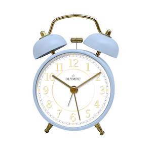 Twin Bells Alarm Clock - Blue