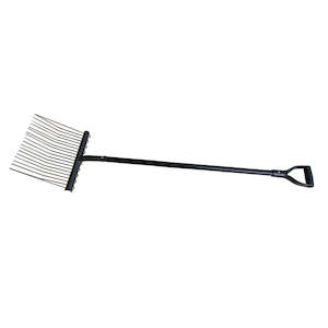 VIKING TRADE MANURE RAKE 18 TYNE STEEL - VTF80075