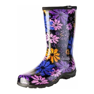 Clothing wholesaling: SLOGGERS WOMENS RAIN & GARDEN BOOTS FLOWER POWER -