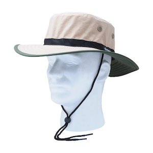 Sloggers Mens Nylon Hat Tan Green Trim - 446tn