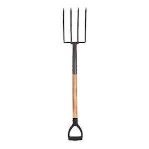 PALMERS DIGGING FORK.  4 TYNE.  STEEL HANDLE - PM80080