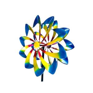 WIND SCULPTURE - METALLIC DAISY - BY OMNI - WWSMDAISY