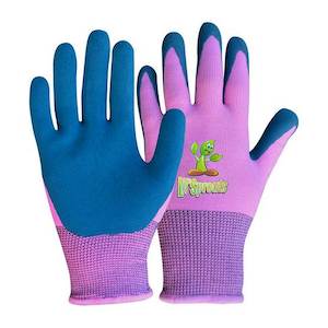 Clothing wholesaling: LIL SPROUTS CHILDRENS GLOVE 4- 7 yrs. PINK OR BLUE FOAM LATEX WITH KNIT WRIST - K47