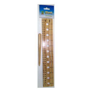 LIL SPROUTS PLANT &/or SEED MARKER - WOOD DIBBLE AND RULER - LS04005