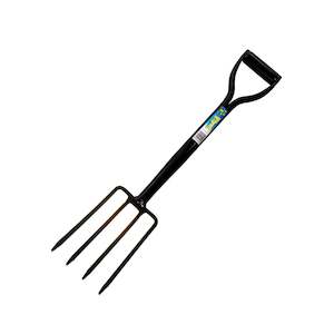 Lil Sprouts Serious Digging Fork - D Handle Steel Shaft 4 Tyne - Ls80065