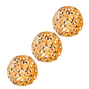 Clothing wholesaling: RUSTIC FLORAL SPHERE WITH STAKE - SMALL (12 PER SET) - SA29