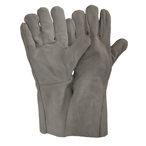 GREY LEATHER WELDING OMNI GLOVES - GLW