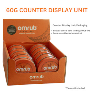 Cosmetic wholesaling: 60g Counter Display Unit