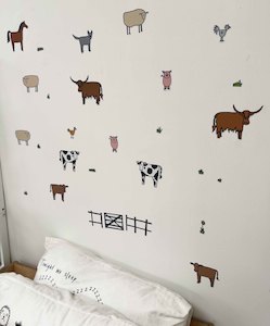 On the Farm Wall decals