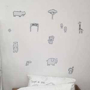 Visit The Zoo Fabric Wall decals