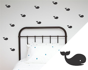 Assorted Shapes: Whales Wall Stickers