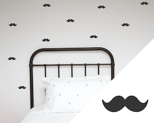 Assorted Shapes: Moustache Wall Stickers