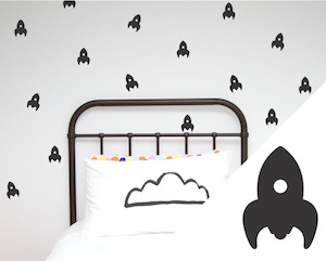 Assorted Shapes: Rockets Wall Stickers