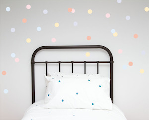 Polka Dot Wall Art Stickers - Pastels