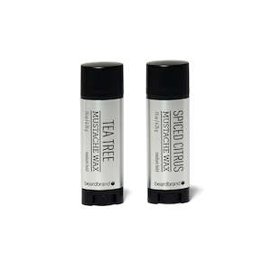 Tea Tree and Spiced Citrus Mustache Wax Duo