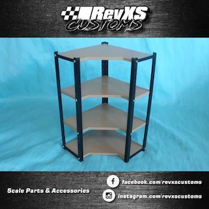 RevXS Customs: 1:10 Scale Corner Shelving Unit