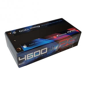 Lipo Batteries: Gens Ace: 4600mAh 2S 7.4V 60C RS Shorty 95x47x25mm 205g