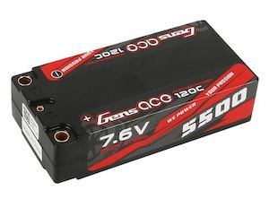 GENS ACE 4600MAH 7.4V 2S 120C SHORTY LIPO BATTERY W/4MM BULLETS