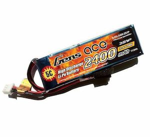 Gens Ace: GENS-ACE 2S 7.4V 2400MAH RECEIVER LIPO BATTERY