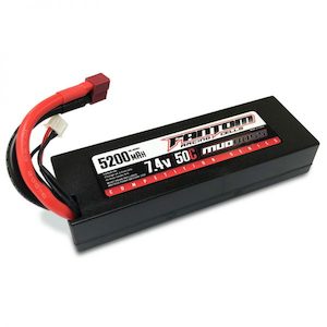 Hardcase Lipo: Fantom: 50C MUDBOSS COMPETITION SERIES LIPO – 5200MAH, 7.4V, 2-CELL, DEANS CONNECTOR