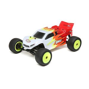 Losi: 1/18 Mini-T 2.0 2WD Stadium Truck RTR, Red/White