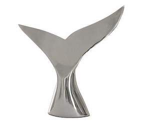 Nickel Whale Tail Figurine