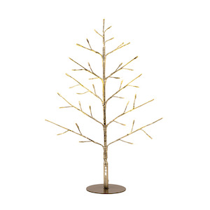 Twinkle Tree w/LED Lights 60cm Champagne