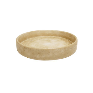 Vintage Platter Sand Travertine Look 23cm Round