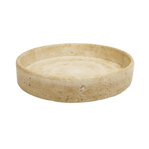 Vintage Platter Sand Travertine look 28cm