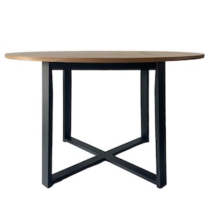 Olwen Round Dining Table Black Legs