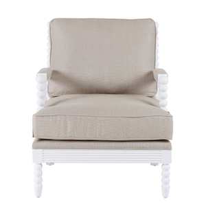 Armchairs: Elizabeth Bobbin Hamptons Armchair White