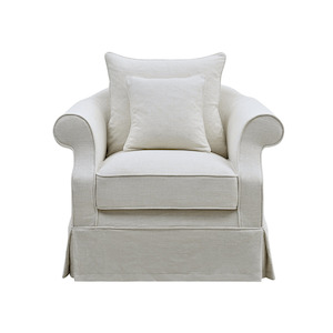 Avalon Hamptons Armchair Ivory Linen Blend