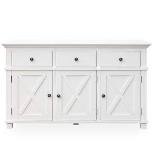 Sorrento Hamptons White 3 Drawer Buffet