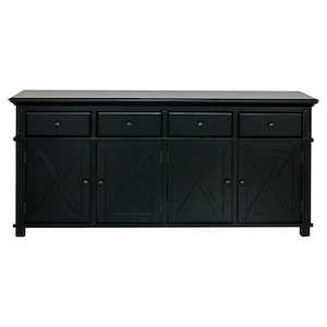 Sorrento Black 4 Door Buffet