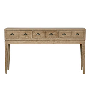 Columbus Oak 6 Drawer ConsoleTable