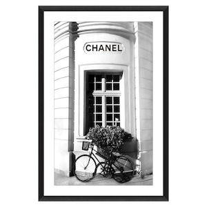 Chanel Glass framed Print