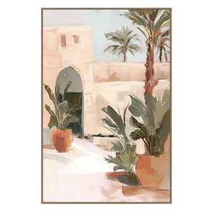 Oasis Archway Framed Canvas - B - Natural Frame