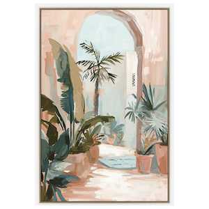 Oasis Archway Framed Canvas - A - Natural Frame