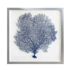 Bowen Coral Wall Art Blue Right