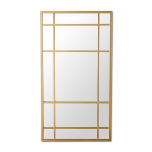 Lucia Gold Rimmed 15 Pane Mirror