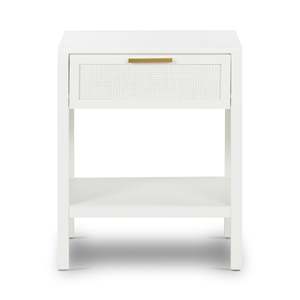 Santorini Bedside Table White