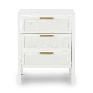 Santorini Bedside 3 Drawers White