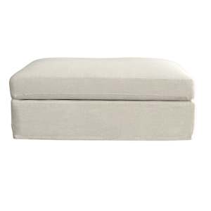 Marbella Ottoman Ivory