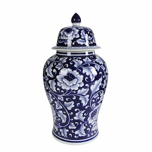 Chadwicks Blue & White Porcelain Ginger Jar