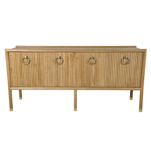 Rilynn Oakwood Veneer 4 Door Buffet